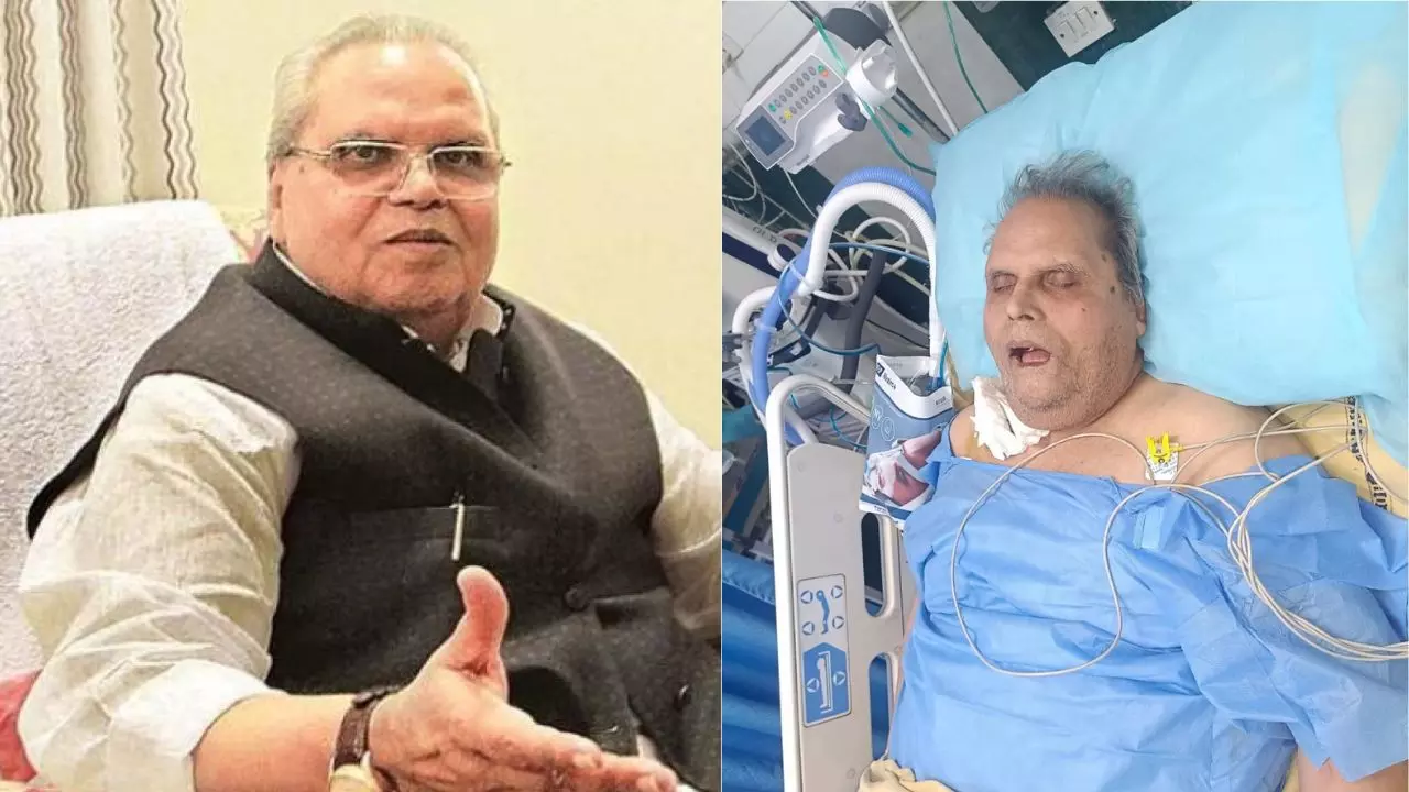 Satyapal Malik Hospitalised in lucknow photo share on x after cbi chargesheet