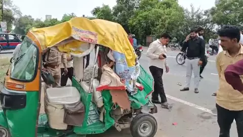 truck collides with auto, one killed, four injured
