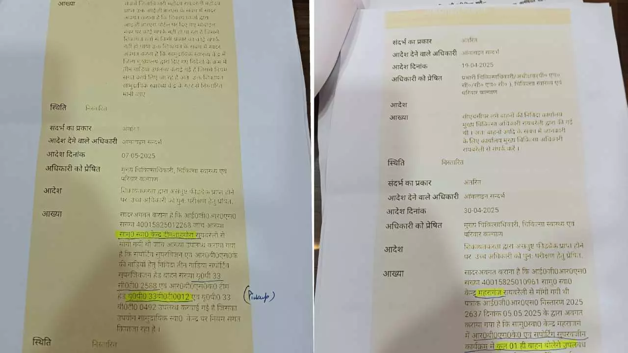Raebareli News: स्वास्थ्य विभाग में ई रिक्शा और पिकअप से स्कूल जाने का हुआ आइजीआरएस पर खुलासा