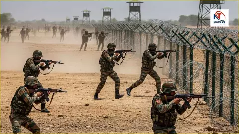 India-Pakistan Border Mock Drill