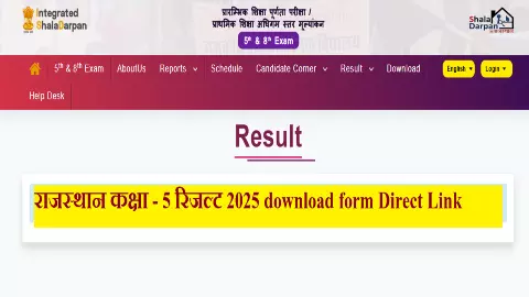 आ गया  राजस्थान बोर्ड 5वीं का रिजल्ट, यहां से करें डाउनलोड