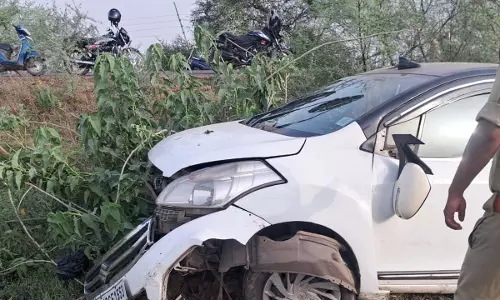 killed, 1 injured in truck-bike collision, 7 injured in car collision