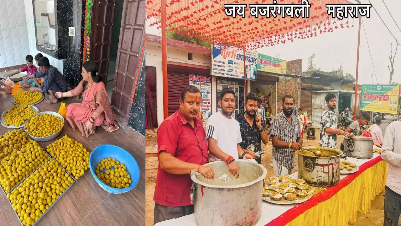 Shravasti News: चौथे बड़े मंगल पर भंडारों की धूम, मंदिरों में हो रहा हनुमान जी महाराज का गुणगान