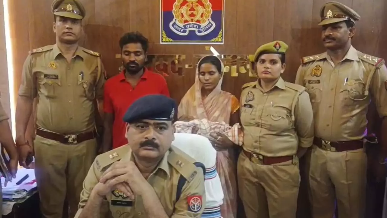 Woman distributes sweets in village to stolen newborn from medical college