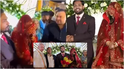 खान सर का गजब भौकाल! रिसेप्शन पार्टी में पहुंचे बड़े-बड़े नेता-मंत्री; दुल्हनिया भी खूबसूरत खान सर का गजब भौकाल! रिसेप्शन पार्टी में पहुंचे बड़े-बड़े नेता-मंत्री; दुल्हनिया भी खूबसूरत