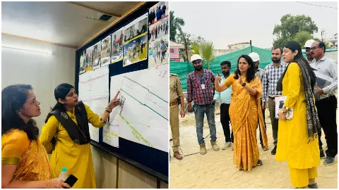 Lucknow news: लखनऊ के अवध चौराहे पर औचक निरीक्षण करने पहुंची मंडलायुक्त डॉ० रोशन जैकब, निर्माणाधीन अण्डरपास का लिया जायजा