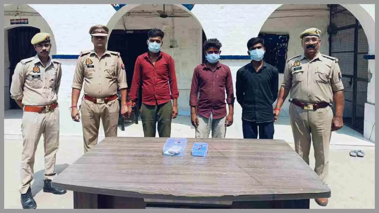 Hardoi News: हरदोई पुलिस ने तीन शातिर चोरों को किया गिरफ्तार, कई घटनाओं को दे चुके थे अंजाम, एक मोटरसाइकिल भी बरामद