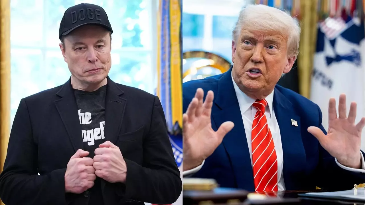 Elon Musk vs trump