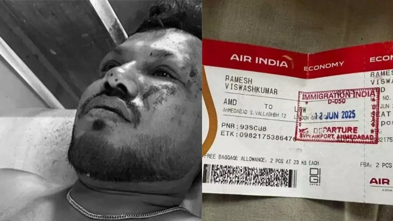 Ahmedabad plane crash survivor, Air India crash 2025, Boeing Dreamliner  crash survivor, one survivor 241 dead, miracle survival plane crash,  Vishwas Kumar Ramesh survivor, British Indian survivor air crash, Ahmedabad  aviation tragedy,