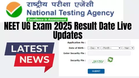 NEET UG Result 2025 Live Update NEET UG Result 2025 Live Update