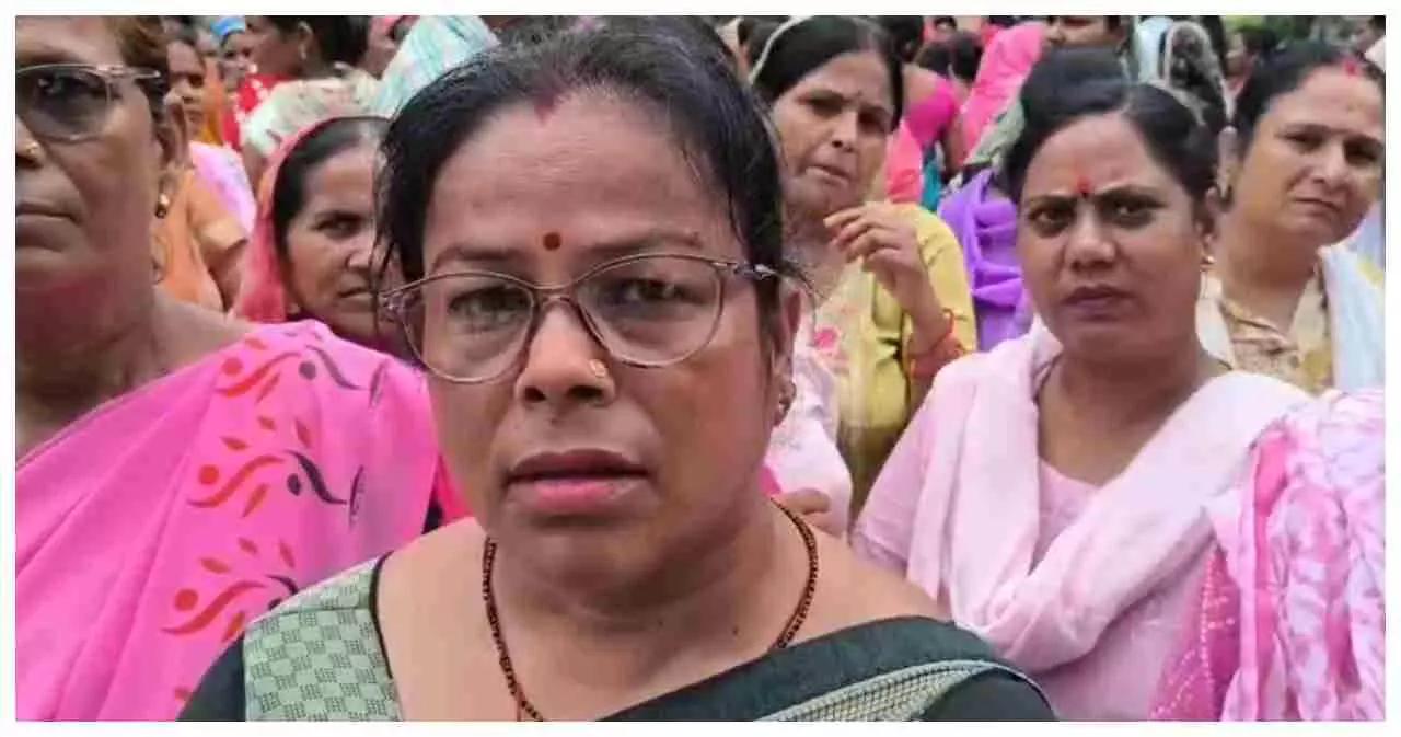 Bahraich News: आंगनबाड़ी कार्यकत्रियों का सरकार के खिलाफ हल्ला बोल
