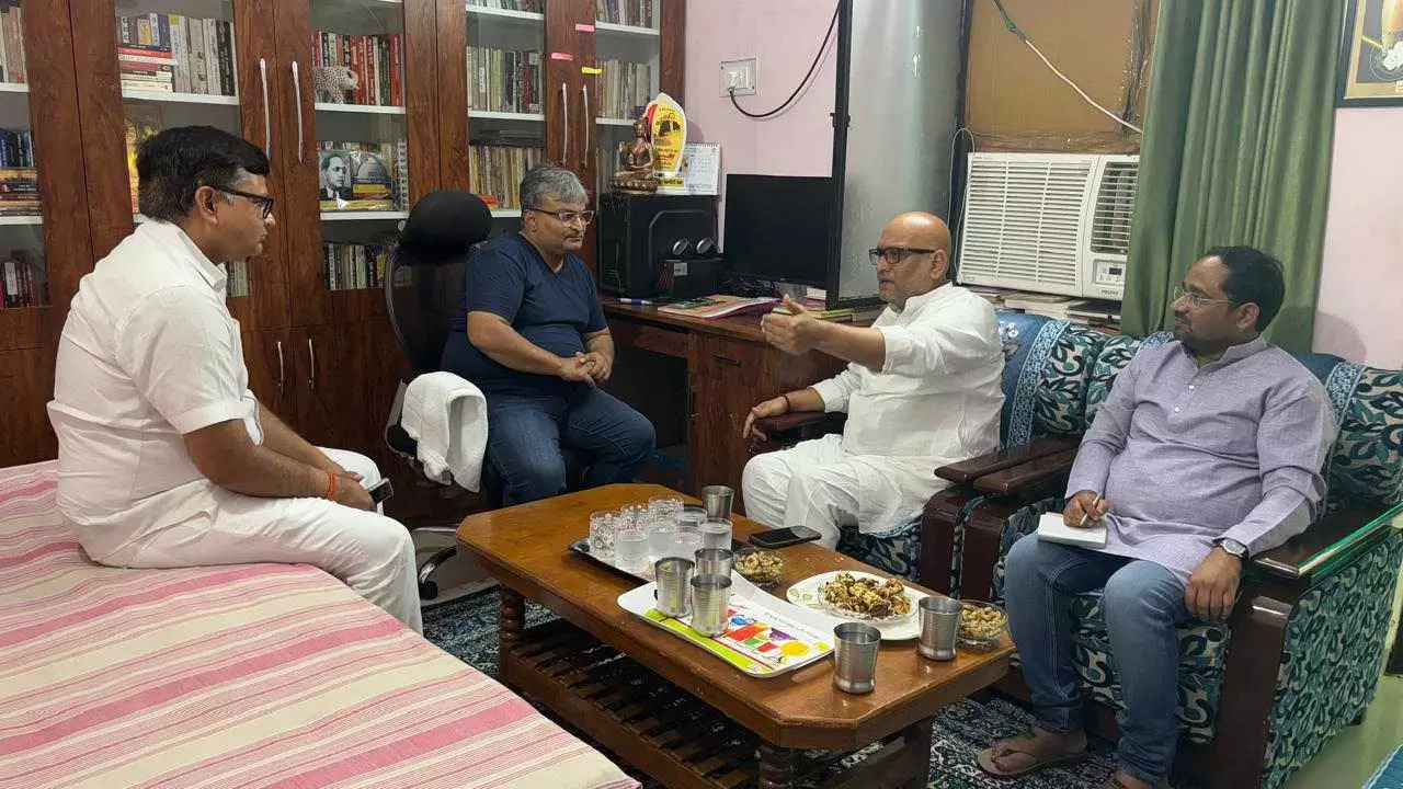 Ajay Rai meet Ravikant Chandan