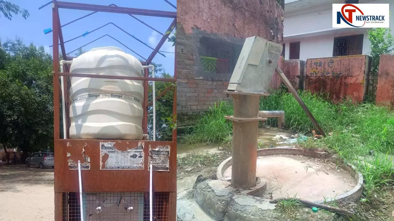 Freezer for cold water India Marka handpump not working at Mirganj Community Health Center