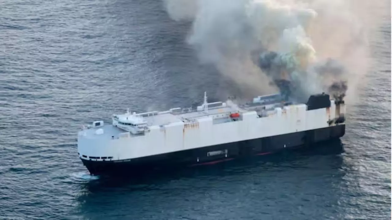 Cargo Ship Sinks In Pacific Ocean