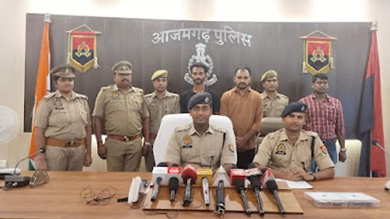 Azamgarh News: फर्जी CBI और एंटी करप्शन अधिकारी बताकर 35 लाख रुपए ठगी करने वाले दो साइबर अपराधी गिरफ्तार