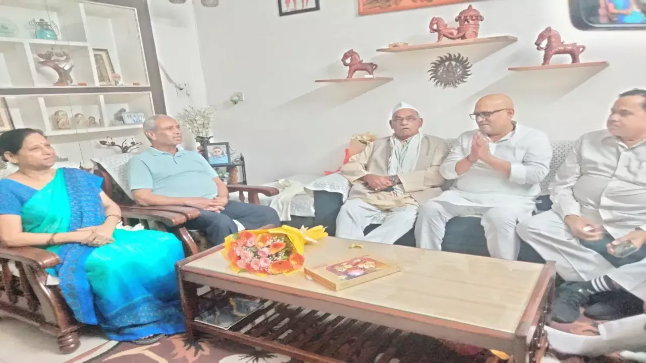 NC leaders congratulate Shubhanshu Shukla on space flight meet family in Triveni Nagar