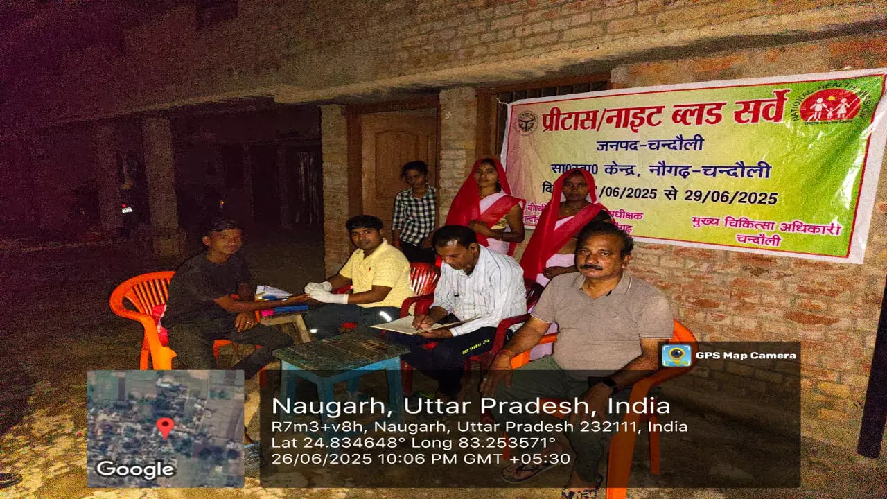 Chandauli News: नौगढ़ में फाइलेरिया जांच शिविर: स्वस्थ भविष्य की ओर एक कदम