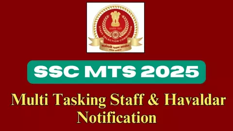 SSC MTS 2025 notification SSC MTS 2025 notification