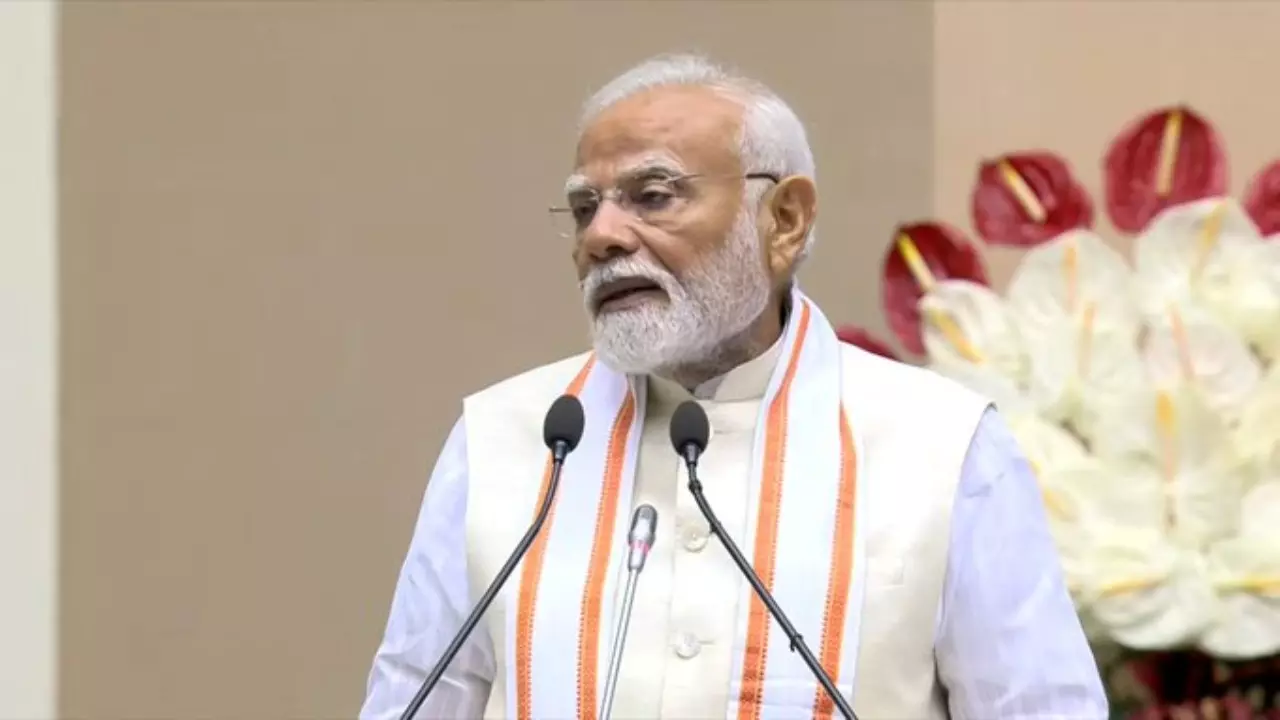 PM Modis special message centenary  Acharya Vidyanand