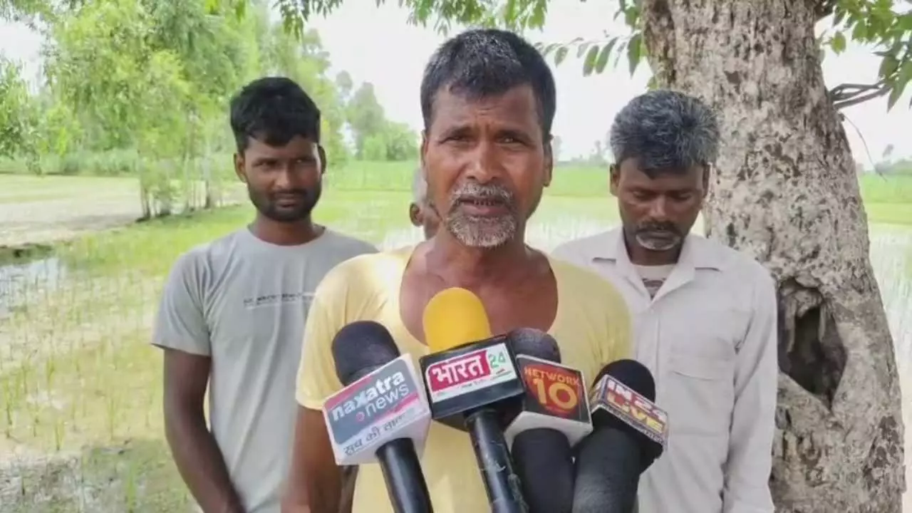 Pilibhit News: विधायक के रिश्तेदार पर किसान की जमीन कब्जाने का लगा आरोप, पीडित परिवार ने लगाई न्याय की गुहार