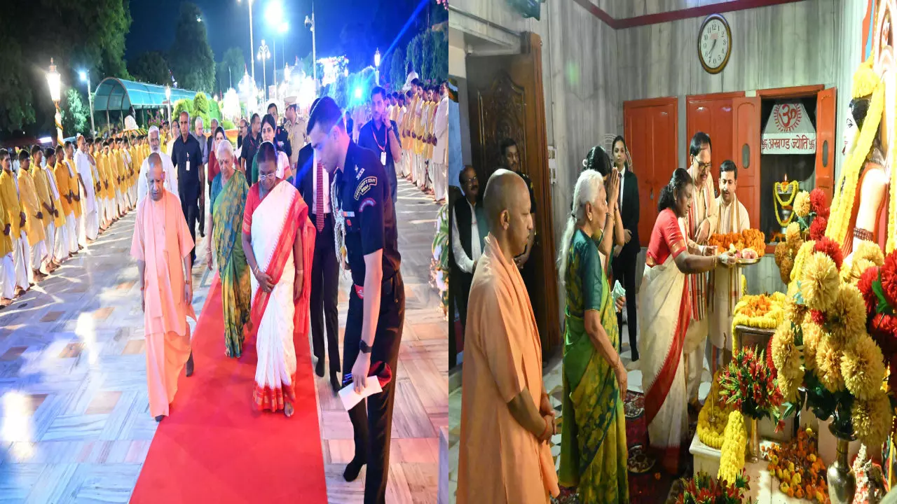 Gorakhpur News: गोरखनाथ मंदिर पहुंची राष्ट्रपति, की गुरु गोरखनाथ की पूजा-अर्चना