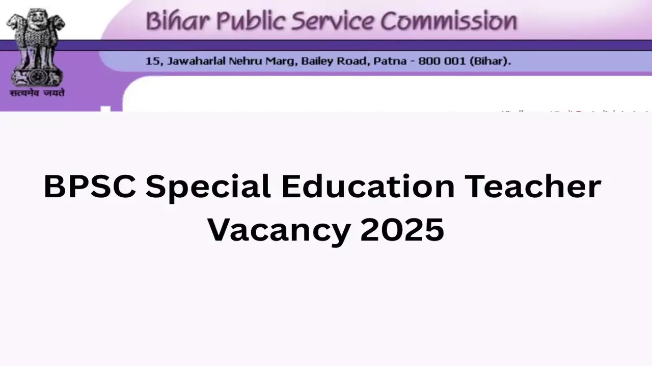 BPSC Special Teacher Recruitment 2025
