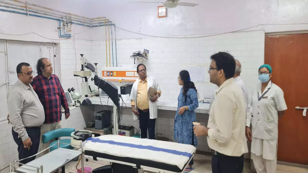 Central Health Team inspects Ophthalmology Department BHU as well as other hospitals