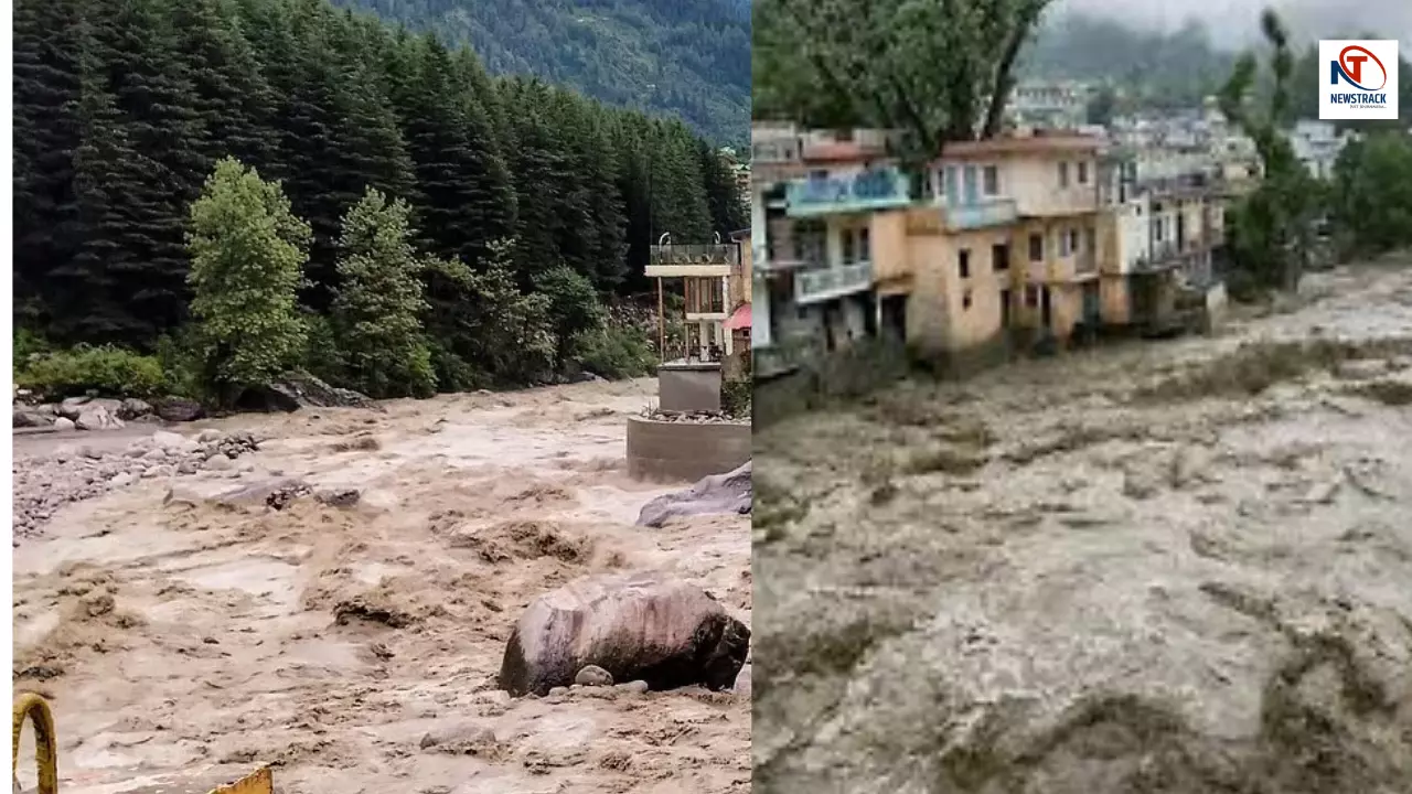 clouds break again in Himachal flood havoc in Kortanga of Mandi Heavy Rain Alert Issued