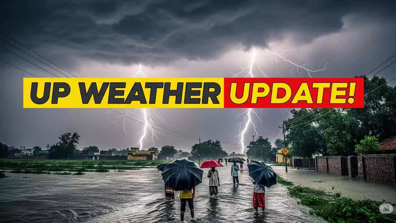 यूपी में मौसम का सबसे बड़ा खेल! IMD का खतरनाक अलर्ट: 7 जुलाई को छाने वाला है मॉनसून का महा-तूफान?