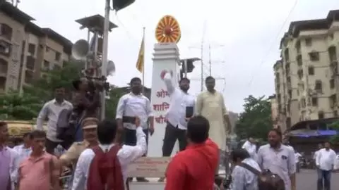 MNS Protest On Language Dispute
