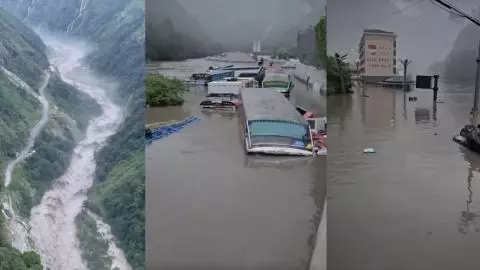 Nepal-China Miteri bridge collapses