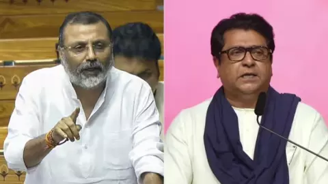 राज ठाकरे को जनता का नहीं, गुंडों का सहारा... MNS की गुंडागर्दी पर फिर फायर हुये निशिकांत दुबे, बोले-सहनशीलता की सीमा खत्म राज ठाकरे को जनता का नहीं, गुंडों का सहारा... MNS की गुंडागर्दी पर फिर फायर हुये निशिकांत दुबे, बोले-सहनशीलता की सीमा खत्म