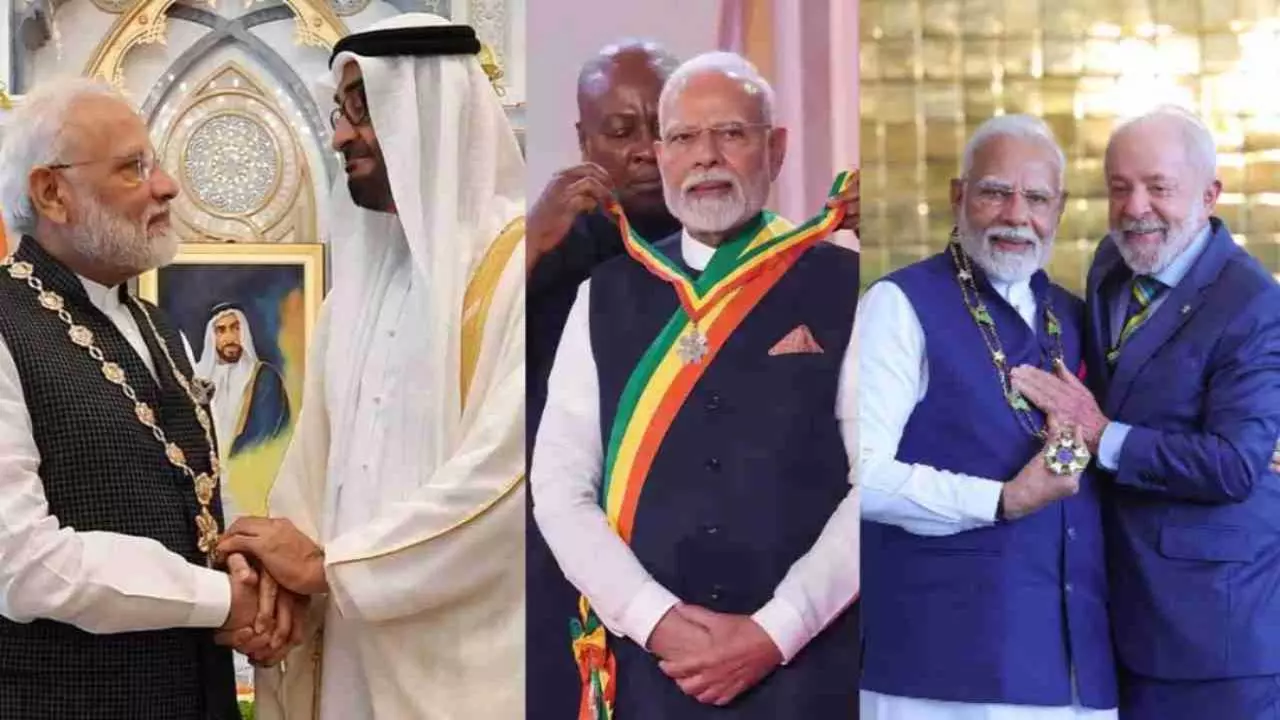 अवॉर्डों के सम्राट बने PM Modi! 27वां अंतरराष्ट्रीय सम्मान लेकर मोदी ने रच दिया इतिहास – 8 मुस्लिम देशों ने भी झुकाया सिर