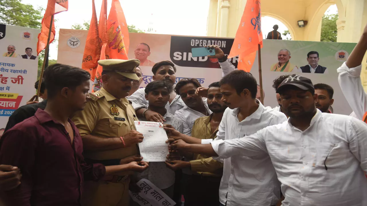 Hindu Samaj Party Protest