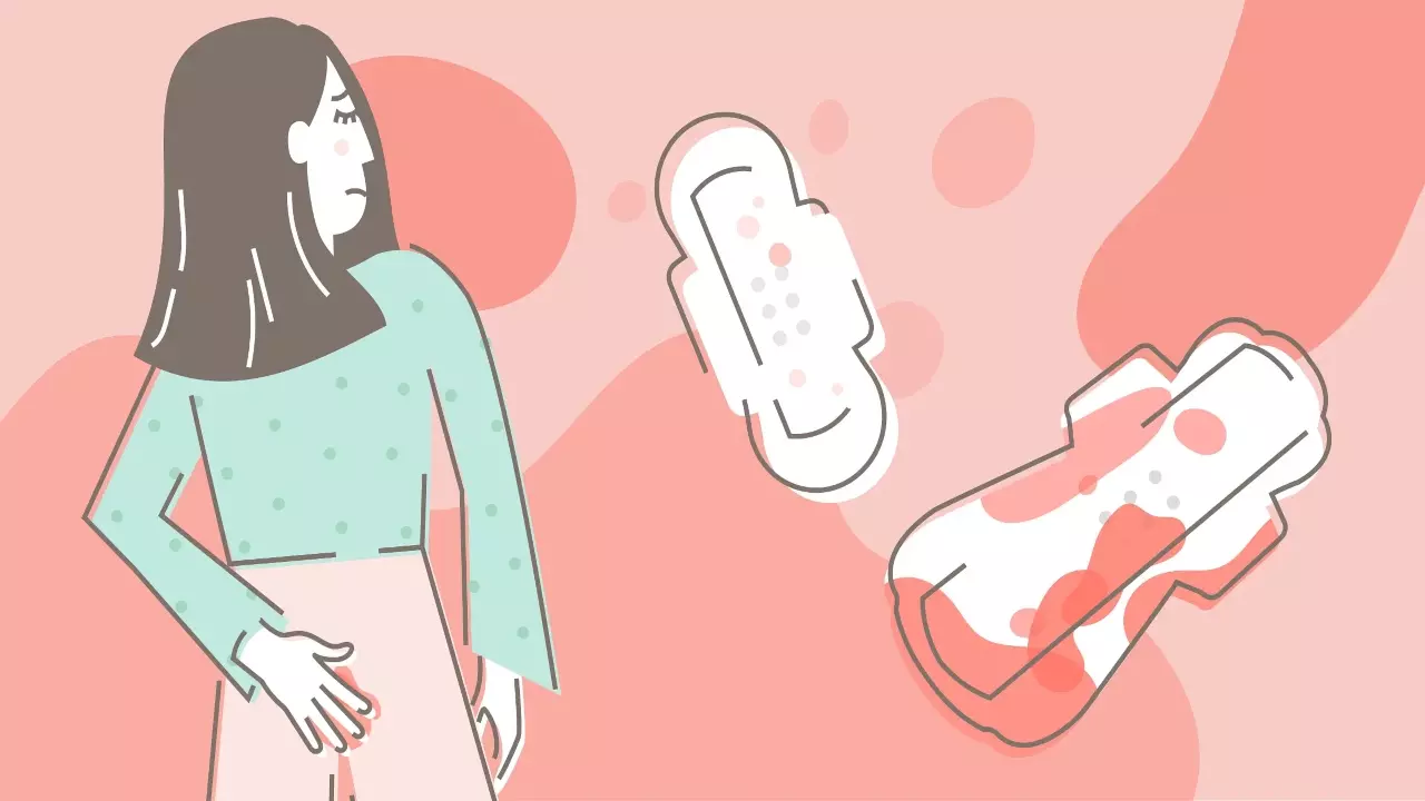 What period blood color indicates