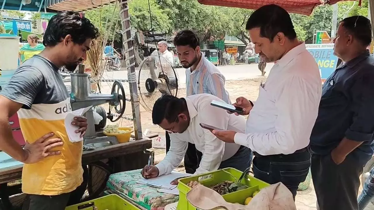 Hotels were running hidden in Gulavathi, selling fruit-juice, action was taken