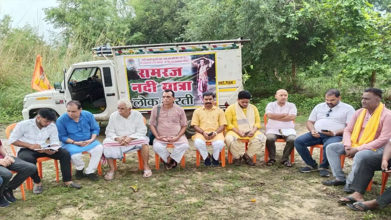 Lok Bharati completes two-day river journey for revival of Ramraj River