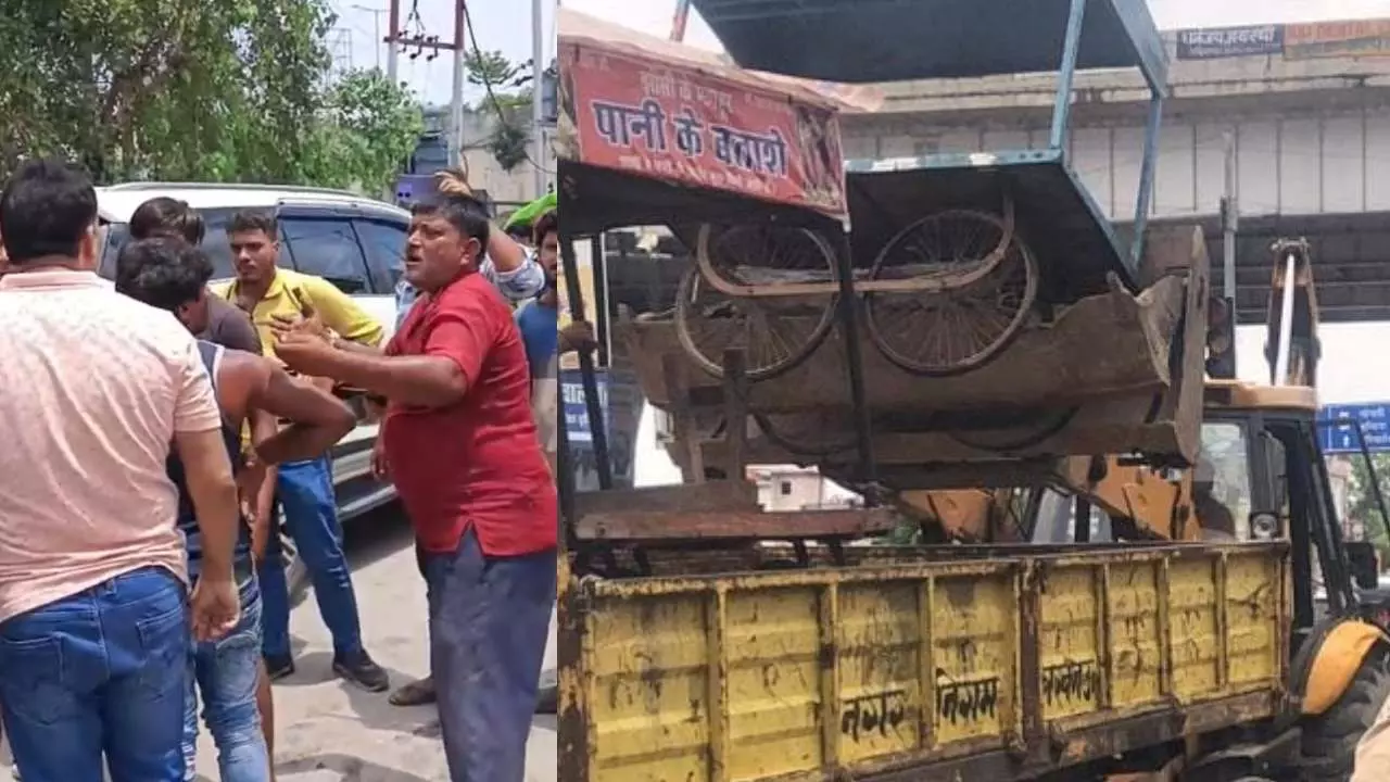 Lucknow bulldozer action