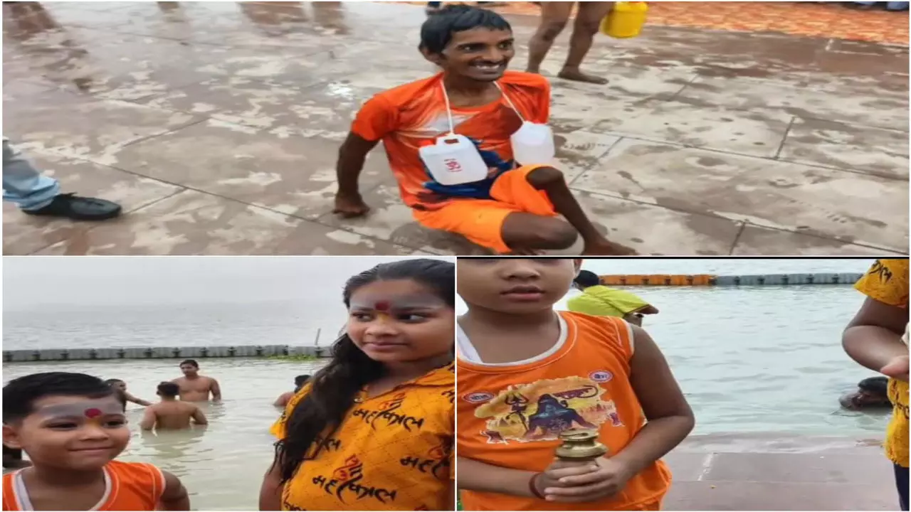 Prayagraj News: कांवड़ यात्रा में दिव्यांग और नन्हे शिवभक्तों का उत्साह, आस्था की अद्भुत मिसाल