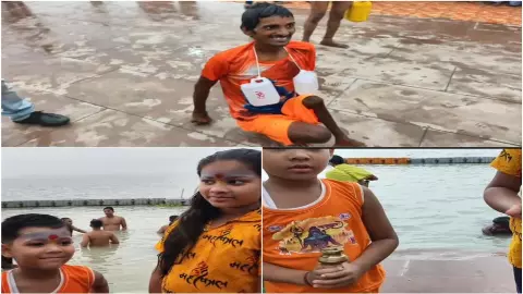 Prayagraj News: कांवड़ यात्रा में दिव्यांग और नन्हे शिवभक्तों का उत्साह, आस्था की अद्भुत मिसाल