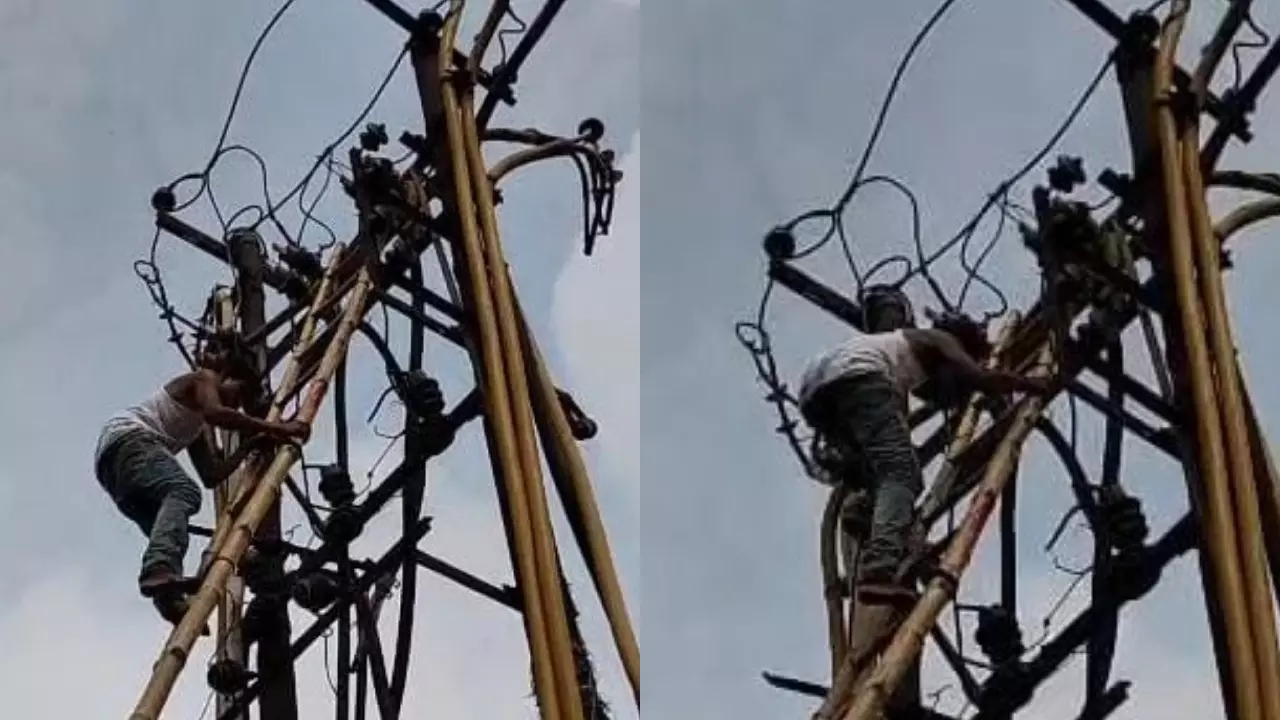 Lucknow News: गलत ट्रेन में चढ़कर लखनऊ पहुंचा छत्तीसगढ़ का युवक! नशे की हालत में बिजली के पोल पर चढ़कर किया हंगामा, टला बड़ा हादसा