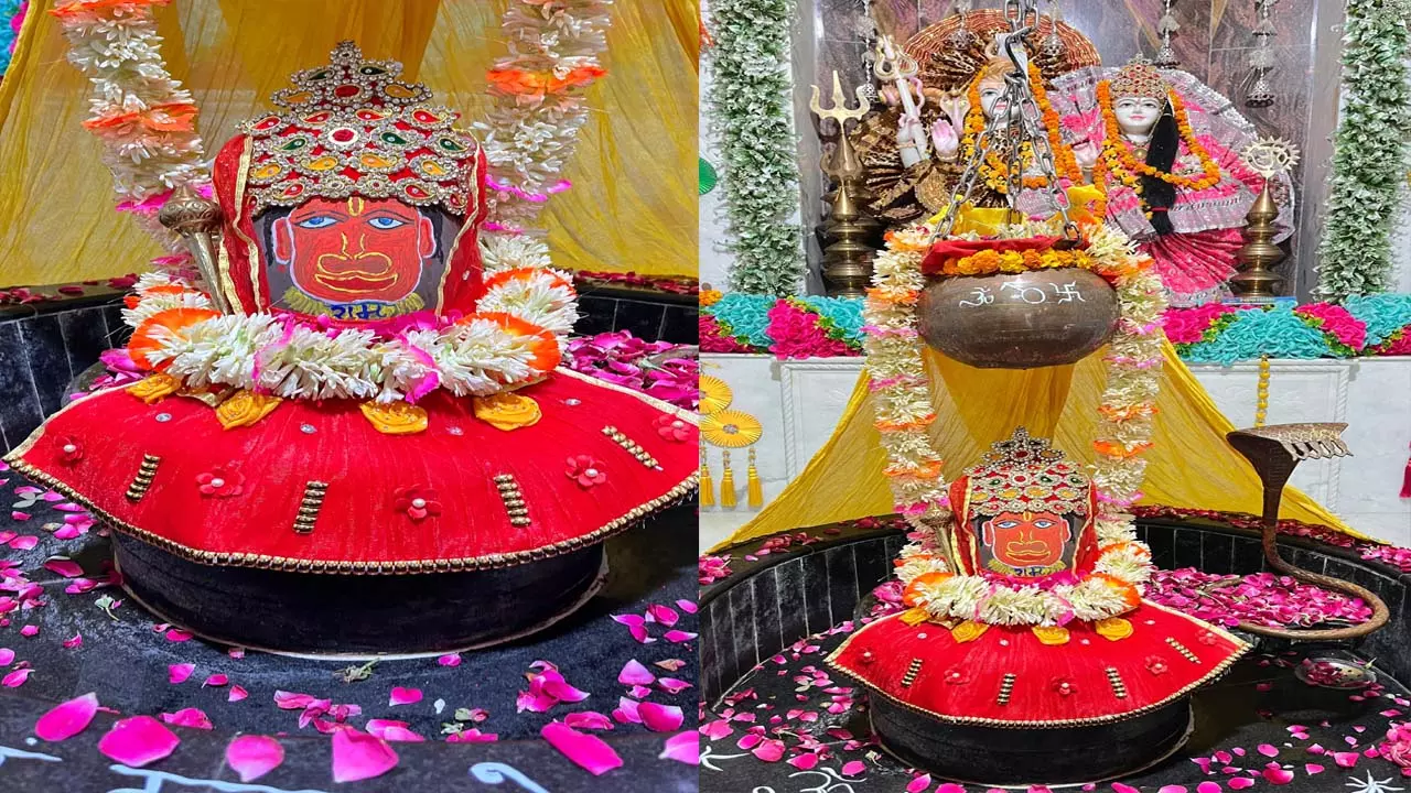 Ganga of Umari Bhakti in the month of Shravan: Divine adornment of Baba Narmadeshwar at Nilkanth Mahadev Temple in Barout