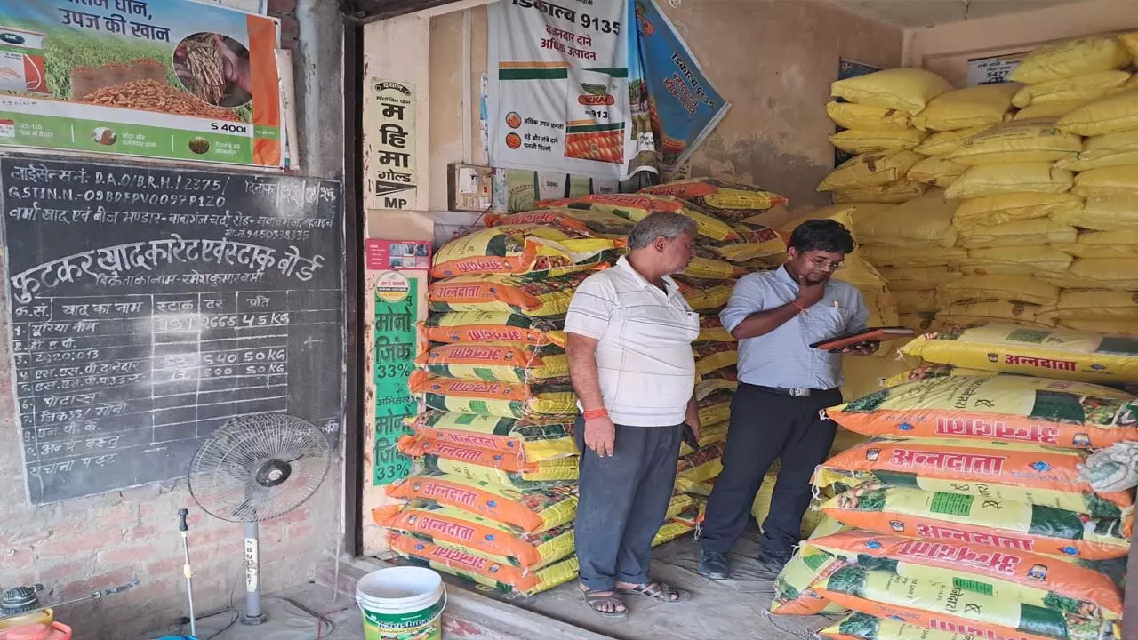 Fertilizer shops raided in Bahraich,