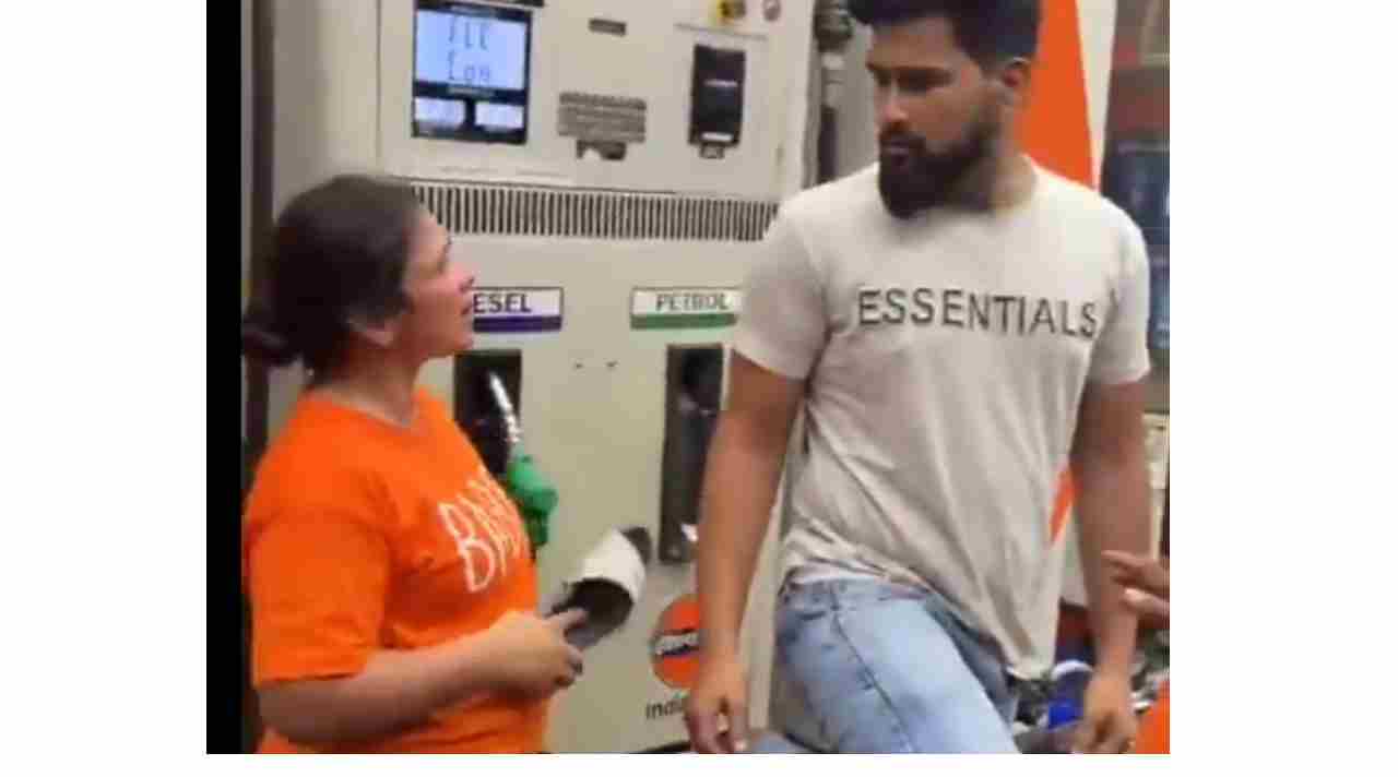 Drunk Woman Creates Ruckus at Lucknow Petrol Pump, Throws Slipper â ...
