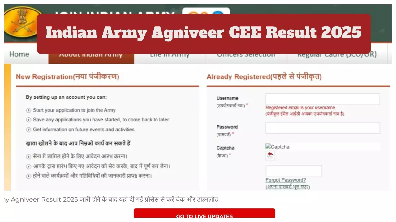 Indian Army Agniveer Result 2025