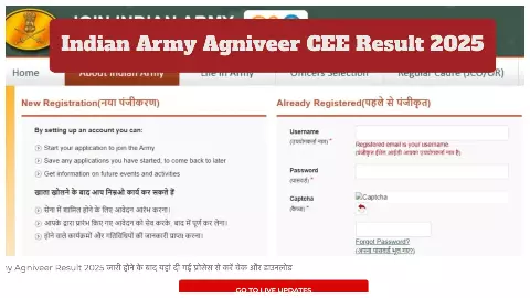 Indian Army Agniveer Result 2025