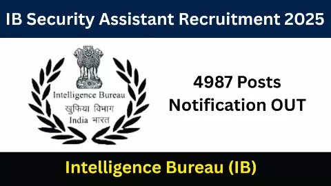 IB Recruitment 2025 IB Recruitment 2025