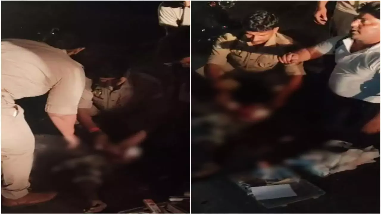 Bulandshahr News: सीओ की संवेदनशीलता: सड़क हादसे में घायल युवक को दिया प्राथमिक उपचार