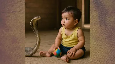 Bihar baby bites snake Bihar baby bites snake