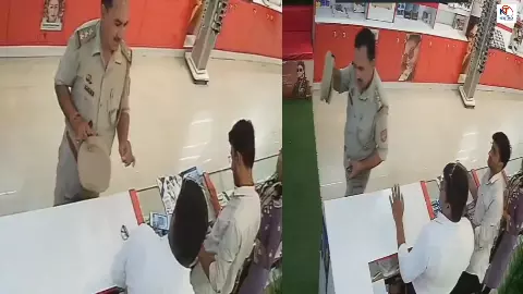 the policemen they fled without paying any money viral video